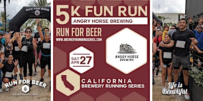 Image principale de 5k Beer Run x Angry Horse Brewing | 2024 California Brewery Running Series