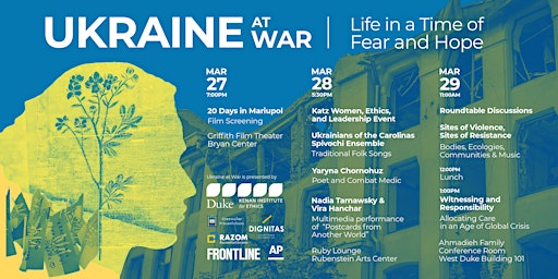 Imagem principal do evento Ukraine at War: Life in a Time of Fear and Hope