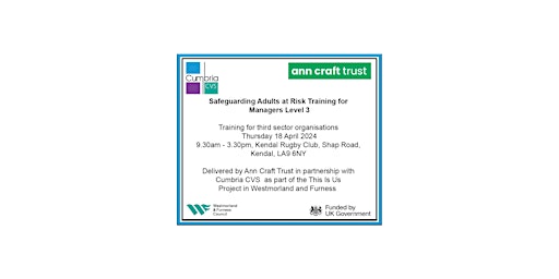 Imagem principal do evento Safeguarding Adults at Risk Training for Managers Level 3