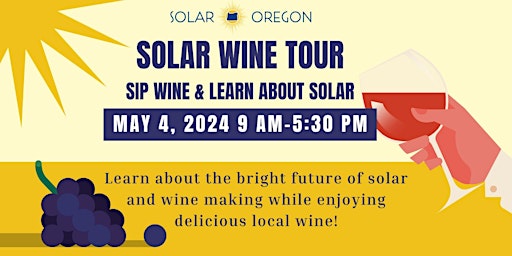 Imagem principal do evento Solar Oregon 12th Annual Solar Wine Tour