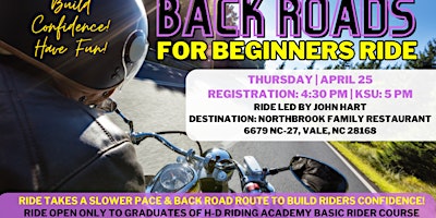 Backroads for Beginners Ride primary image