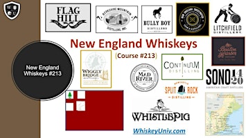 Immagine principale di New England Whiskeys Tasting Class BYOB (#213) 