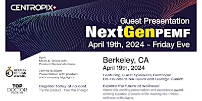 Berkeley NextGen PEMF Presentation primary image