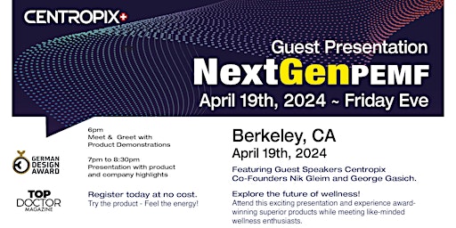 Immagine principale di Berkeley NextGen PEMF Presentation 