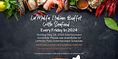 Imagem principal do evento LaMalfa Italian Buffet with Seafood
