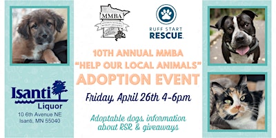 10th Annal MMBA “Help Our Local Animals” Adoption Event primary image