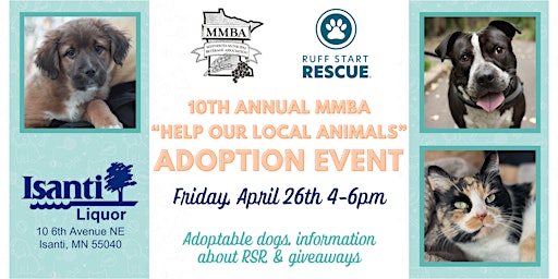 Imagem principal do evento 10th Annual MMBA “Help Our Local Animals” Adoption Event