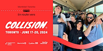 Bus vers Collision 2024 avec Startup Montréal