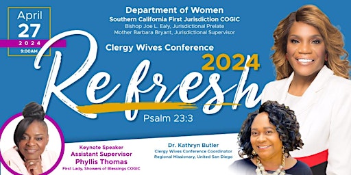 Primaire afbeelding van Clergy Wives Conference - Refresh