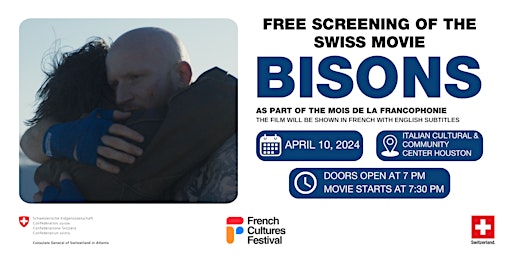 Screening of the Swiss movie BISONS  primärbild