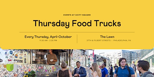 Primaire afbeelding van Food Truck Thursdays at uCity Square