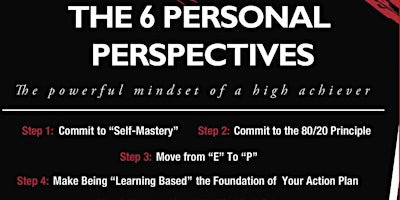Hauptbild für Six Personal Perspectives - The Mindset of a high achiever