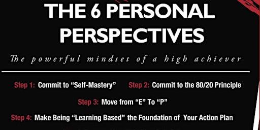 Primaire afbeelding van Six Personal Perspectives - The Mindset of a high achiever