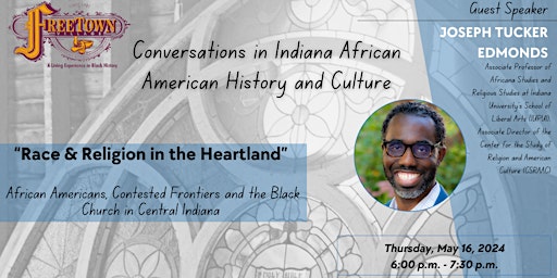 Primaire afbeelding van Conversations In Indiana African American History & Culture  5/16/2024
