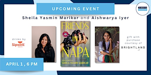 Primaire afbeelding van Author event! Sheila Yasmin Marikar with Aishwarya Iyer