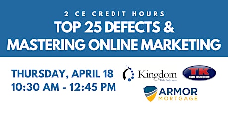 CE Courses: Top 25 Defects & Mastering Online Marketing