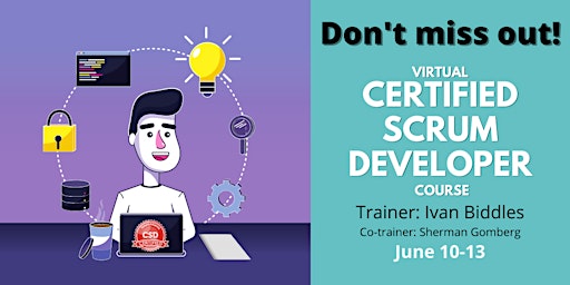 Primaire afbeelding van Certified Scrum Developer® Training June 10-13 (3.5 hour days)