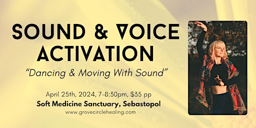 Imagem principal do evento Sound & Voice Activation: "Dancing & Moving With Sound"