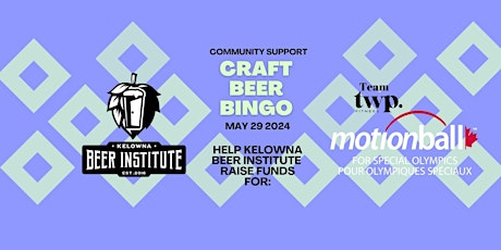 Community Support Craft Beer Bingo - Motionball