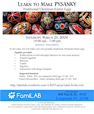 Learn To Make Pysanky - Traditional Ukrainian Easter Eggs primary image