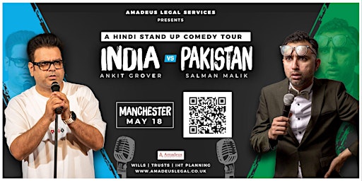 India vs Pakistan - Stand-Up Comedy show  Manchester primary image