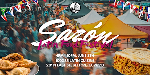Imagem principal do evento Sazon Latin Food Night Market in Belton