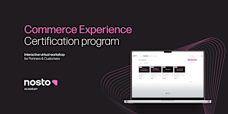 [APAC] Commerce Experience Expert Certification: Live Training Workshop  primärbild