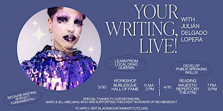 Your Writing, Live!: The Reading