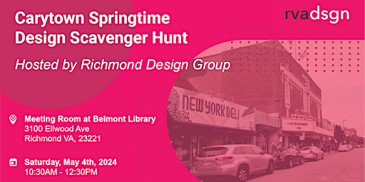 Primaire afbeelding van Carytown Springtime Design Scavenger Hunt