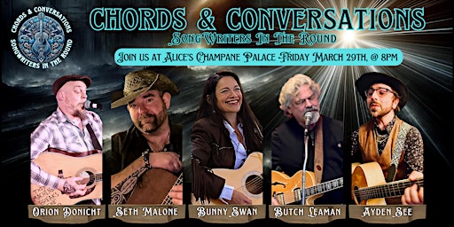 Immagine principale di Chords & Conversations " Songwriters In The Round" Comes To Homer! 