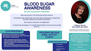 Image principale de Blood Sugar Awareness Workshop