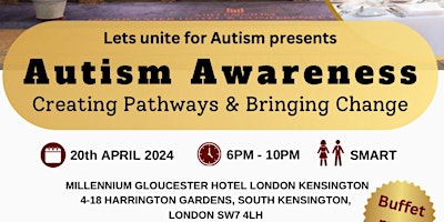 Primaire afbeelding van Creating Pathways & Bringing Change in  Autism  Awareness Event