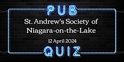 Immagine principale di St. Andrew's Society Pub Quiz 