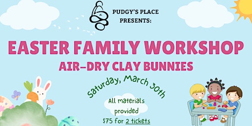 Primaire afbeelding van Easter Family Workshop: Air-dry clay Bunnies