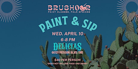 Paint and Sip at Delicias