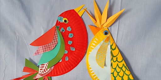 Imagen principal de Paper Plate Birds (mixed media) for 5 - 8-year-olds