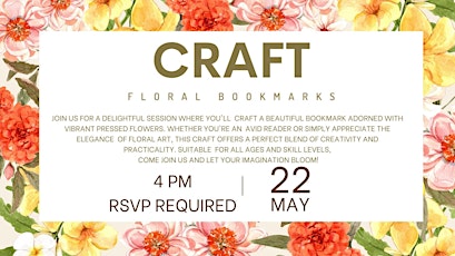 Floral Bookmark Craft