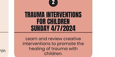 Series 2  Trauma interventions with children. primary image