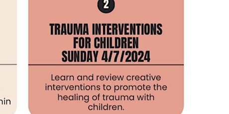 Series 2  Trauma interventions with children.
