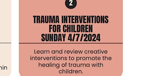 Primaire afbeelding van Series 2  Trauma interventions with children.