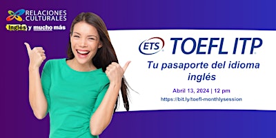 Primaire afbeelding van TOEFL  ITP: Tu pasaporte del idioma inglés