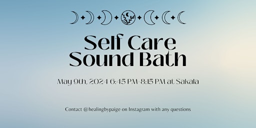 Imagem principal de Self Care Sound Bath