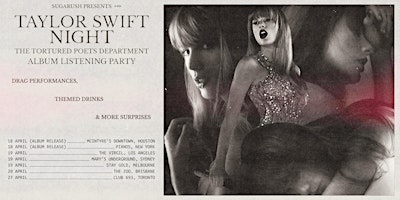Imagen principal de Taylor Swift ‘The Tortured Poets Department’ Listening Party - Houston