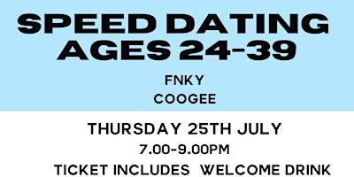 Primaire afbeelding van Sydney Speed Dating for ages 24-39s in Coogee by Cheeky Events Australia