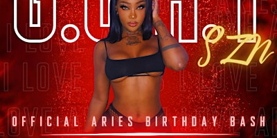 Primaire afbeelding van Aries bash Que p official birthday party