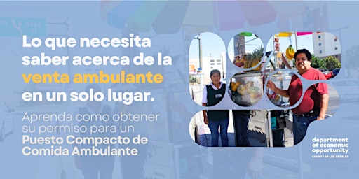 Imagem principal do evento Programa de Subvenciones para Puestos Compactos de Comida Ambulante (CMFO)