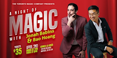 Immagine principale di A Night of Magic with Jonah Babins and Bao Hoang 