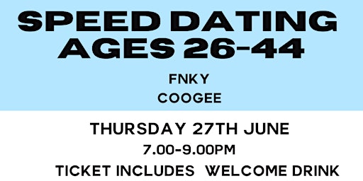 Immagine principale di Sydney Speed Dating for ages 26-44s in Coogee by Cheeky Events Australia 