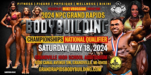 Imagem principal de 2024 NPC Grand Rapids Bodybuilding Championships (National Qualifier)