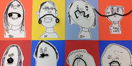 Primaire afbeelding van Dali Moustache Portraits (drawing) for 5 - 8-year olds